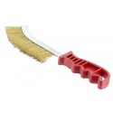 Brosse Métallique Cintrée Fils Laiton Longueur 245 mm