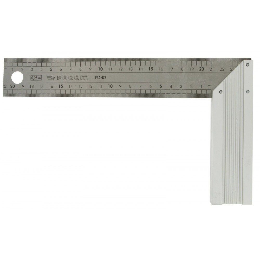 Equerre menuisier lame inox Stanley - Longueur 300 mm - Largeur 200 mm