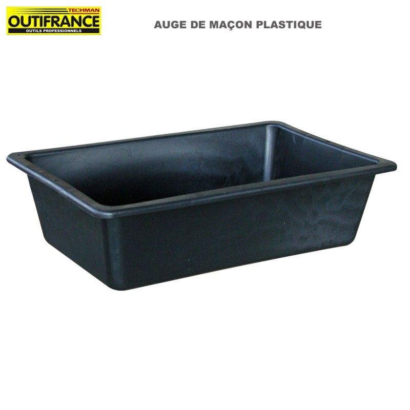 Auge de Maçon Plastique 25 Litres 600x400x160 mm - OUTILLAGE PIERRE  (ACANTHE OUTILLAGE)