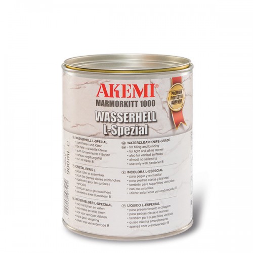 Mastic AKEMI Solide Transparent L-Spécial Cristal 1 Kg avec durcisseur