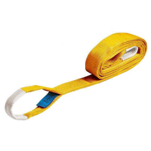 Elingue de Levage Plate à Boucles Charge 4 Tonnes 4 m Larg. 120 mm